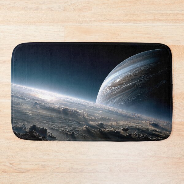 Item preview, View of Jupiter From a Stunning Cloud-Covered Exoplanet designed and sold by jecphotography and art.