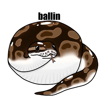 Artwork thumbnail, Chunky Ballin Ball Python by CritterStudio