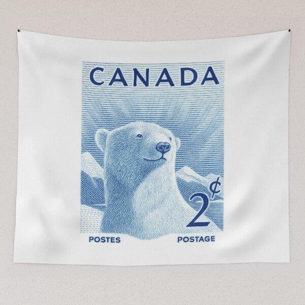 Item preview, 1953 Canada Polar Bear Postage Stamp designed and sold by retrographics.