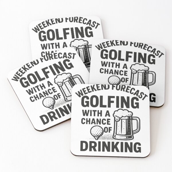 Item preview, WEEKEND FORECAST: GOLFING WITH A CHANCE OF DRINKING designed and sold by EastEndTownie.