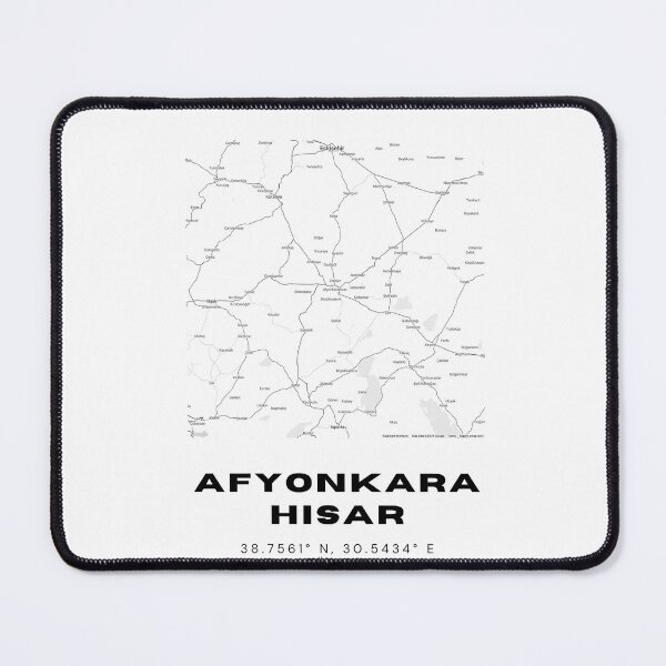 Item preview, Minimalist Afyonkarahisar Map – Black & White City Poster Print designed and sold by RM-Journey.