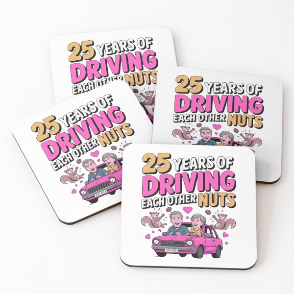 Item preview, Funny 25th Anniversary Shirt – 25 Years of Driving Each Other Nuts – Marriage Humor Gift Classic T-Shirt  designed and sold by podlook.