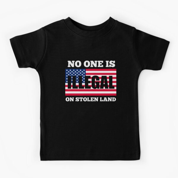 no one is illegal t shirt