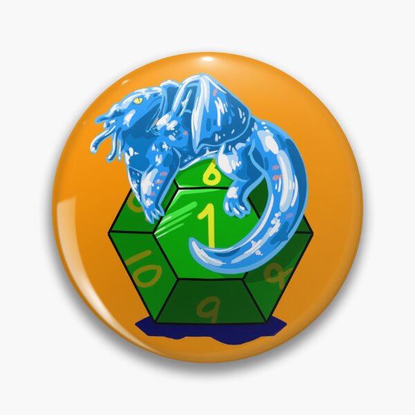 Item preview, Water Dragon with Green D10 designed and sold by Critical Giggle.