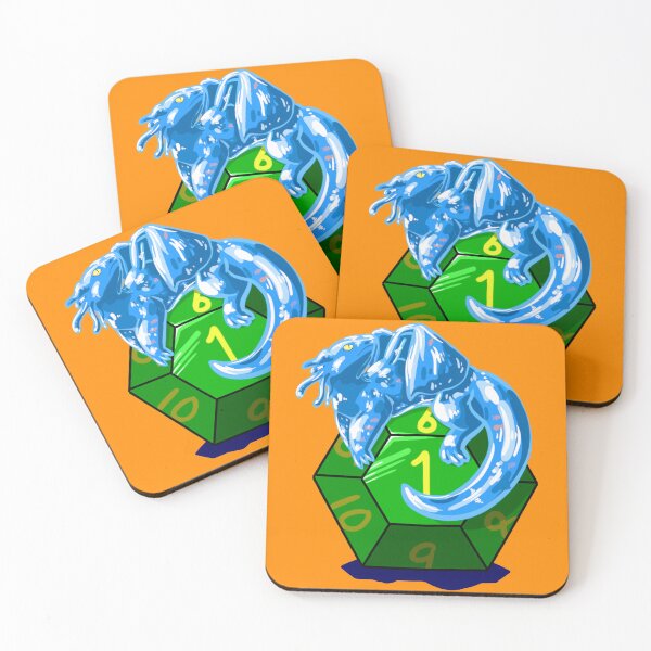 Item preview, Water Dragon with Green D10 designed and sold by Critical Giggle.