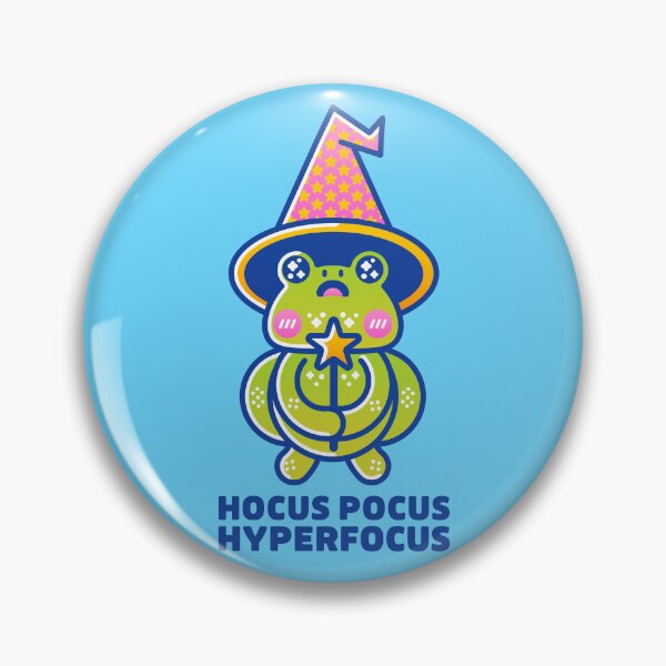 Item preview, Hocus Pocus Hyperfocus – Cute Wizard Frog ADHD Design designed and sold by musingtreeart.