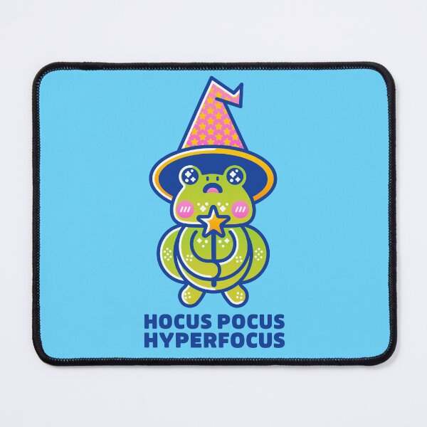 Item preview, Hocus Pocus Hyperfocus – Cute Wizard Frog ADHD Design designed and sold by musingtreeart.