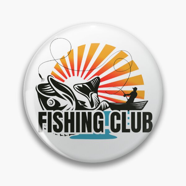 Item preview, Fishing Club Sunset Catch - Vintage Outdoor Adventure Design designed and sold by Breaking Shop.