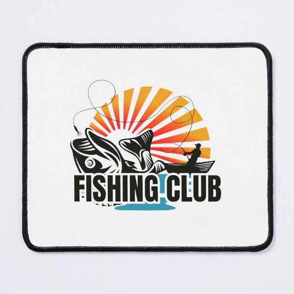 Item preview, Fishing Club Sunset Catch - Vintage Outdoor Adventure Design designed and sold by Breaking Shop.