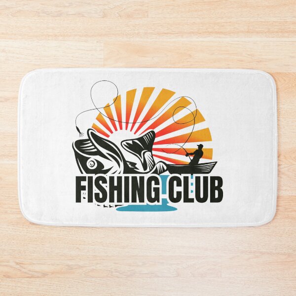 Item preview, Fishing Club Sunset Catch - Vintage Outdoor Adventure Design designed and sold by Breaking Shop.