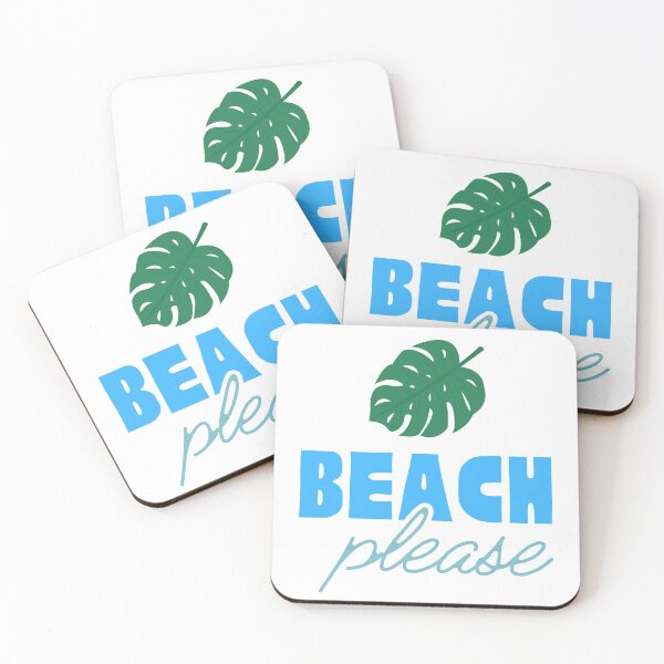 Item preview, Beach Please Tropical Leaf Summer Design White designed and sold by nikifora.
