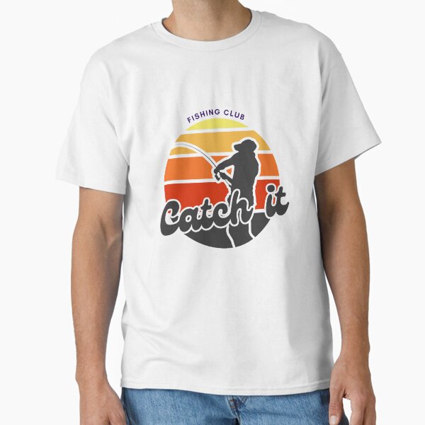 Item preview, Catch It - Retro Sunset Fishing Club Design designed and sold by Breaking Shop.