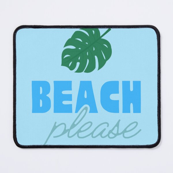 Item preview, Beach Please Tropical Leaf Summer Design Blue designed and sold by nikifora.