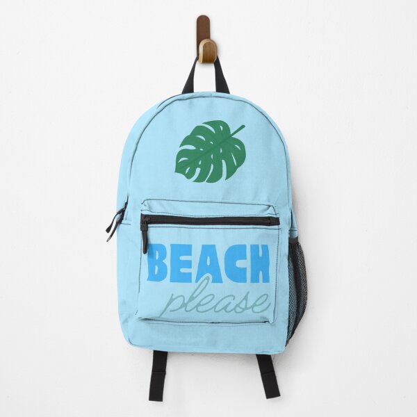 Item preview, Beach Please Tropical Leaf Summer Design Blue designed and sold by nikifora.