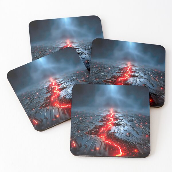 Item preview, Glowing Circuitry Reveals a Vibrant Energy designed and sold by jecphotography and art.