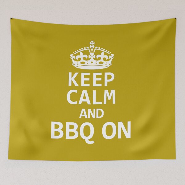 Item preview, Keep Calm And BBQ On. Funny Barbecue Quote. BBQ Lover. Grill Quote designed and sold by DesignHouse07.