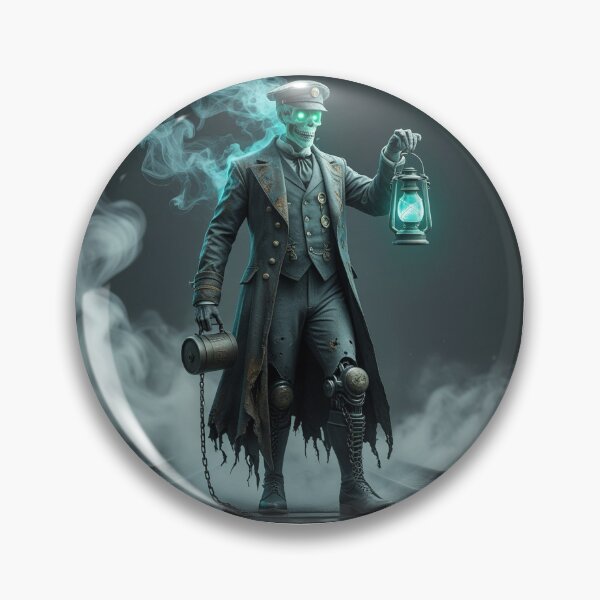 Item preview, Conductor Graves the ghost with background designed and sold by PlatyPunk1000.