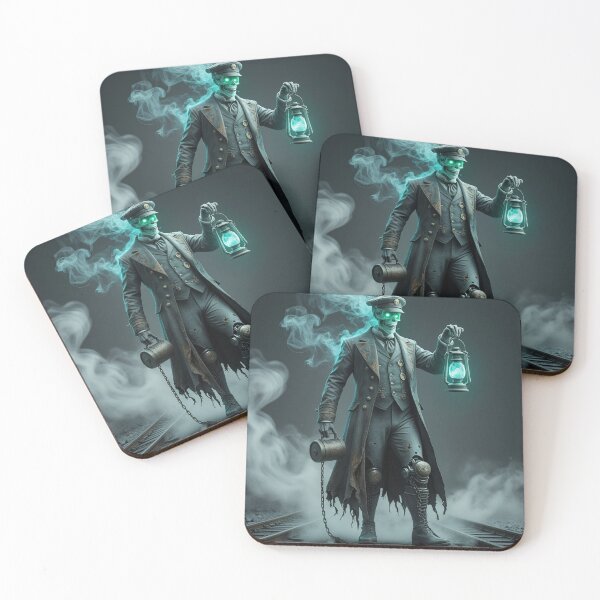 Item preview, Conductor Graves the ghost with background designed and sold by PlatyPunk1000.
