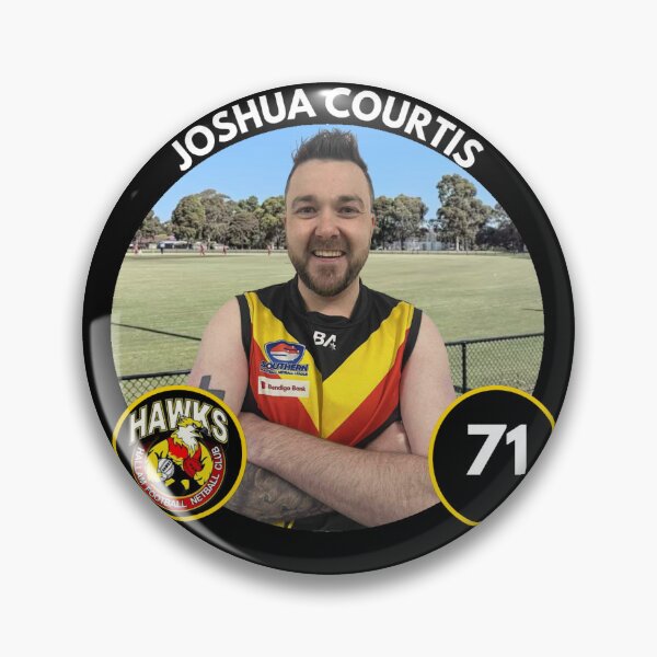 Item preview, Player Badge - #71 - Joshua Courtis designed and sold by HallamHawks.