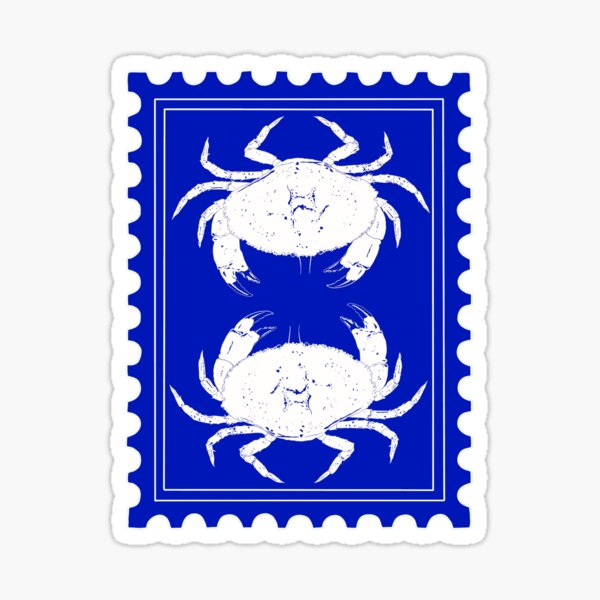 Item preview, Jonah Crab - Royal Blue designed and sold by Bluer Horizons Art.