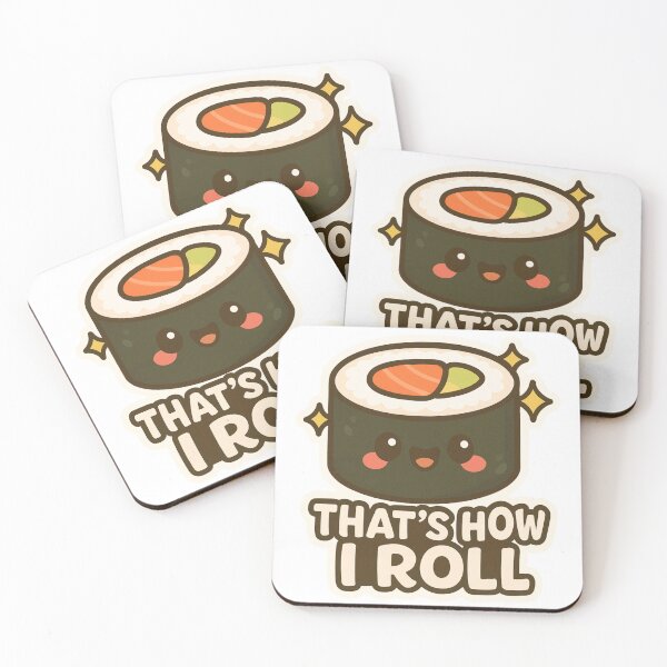 Item preview, That’s How I Roll – Sushi Pun Sticker designed and sold by Mo & Ko Design.