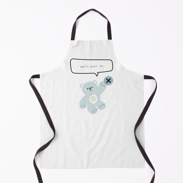 Item preview, Mono Bear Mood – Don't Want To (White / Transparent Background ) designed and sold by mintmono-studio.