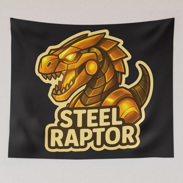 Item preview, Steel Raptor - Futuristic Robotic Dinosaur Logo designed and sold by Thaivi Design.