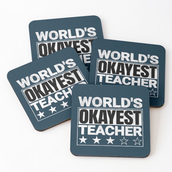 Item preview, World's Okayest Teacher Funny Saying designed and sold by NosandEdgy.