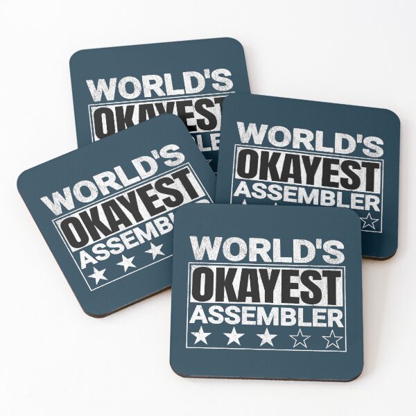 Item preview, World's Okayest Assembler Funny Saying designed and sold by NosandEdgy.