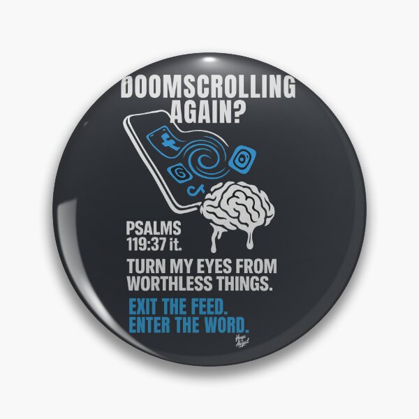 Item preview, Doomscrolling Again? – Psalm 119:37 Tech Warning Tee designed and sold by HouseofAbigail.