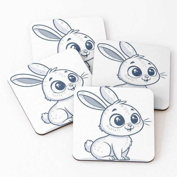 Item preview, Charming Bunny Bold Outline  designed and sold by elkuni.