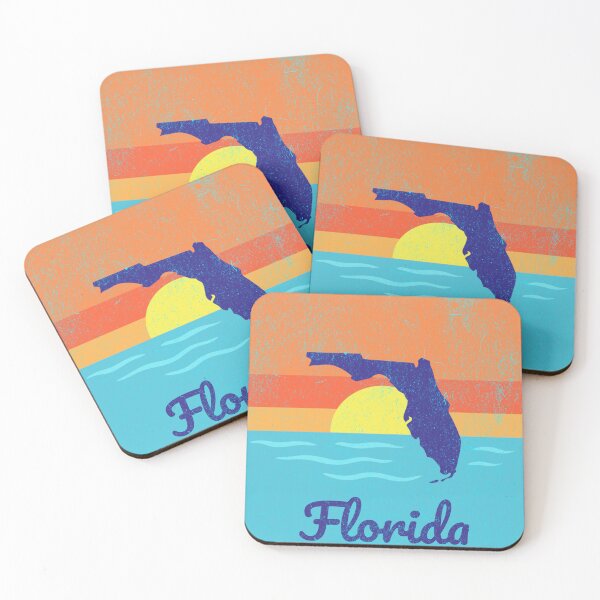 Item preview, Florida Sunshine State – Bold Retro Sunrise State Silhouette Design designed and sold by donwillisjrart.