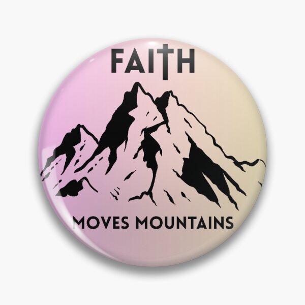 Item preview, Christian Art Faith Moves Mountains designed and sold by PJZShop.