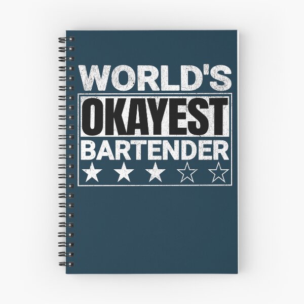 Item preview, World's Okayest Bartender Funny Saying designed and sold by NosandEdgy.