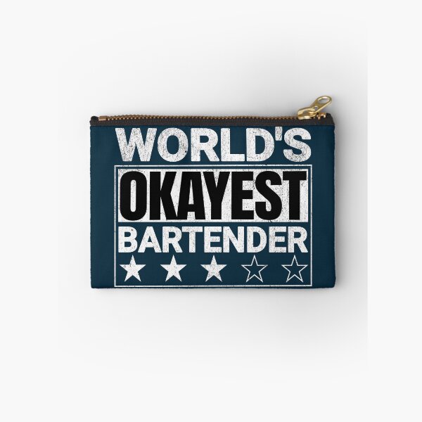 Item preview, World's Okayest Bartender Funny Saying designed and sold by NosandEdgy.