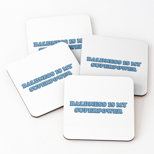 Item preview, baldness is my superpower designed and sold by wordswithfonts.