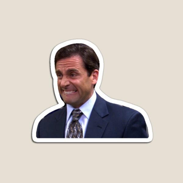 Item preview, Michael Scott Yikes Face – Das Office-Reaktionsmeme Sticker designed and sold by EclipseWear.