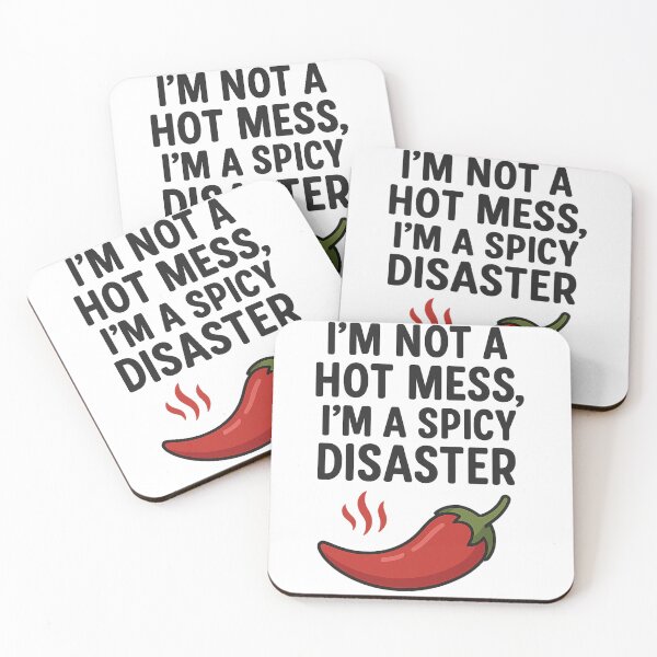 Item preview, Hot Mess, Spicy Disaster designed and sold by Daily Grind Gear.