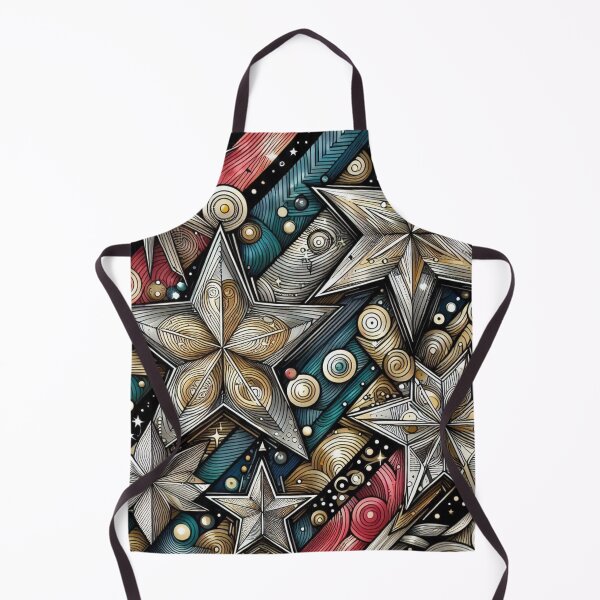 Item preview, Vibrant Star Pattern with Artistic Strokes and Modern Abstract Background designed and sold by FantasyPearl.