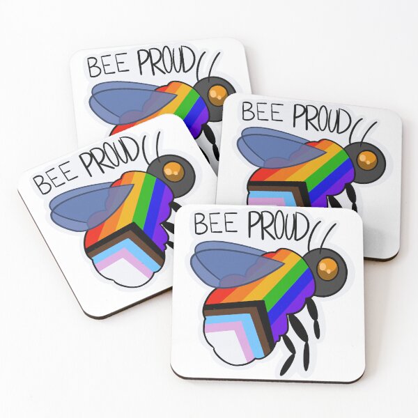 Item preview, Bee proud (inclusive pride flag) designed and sold by FieryFoliage.