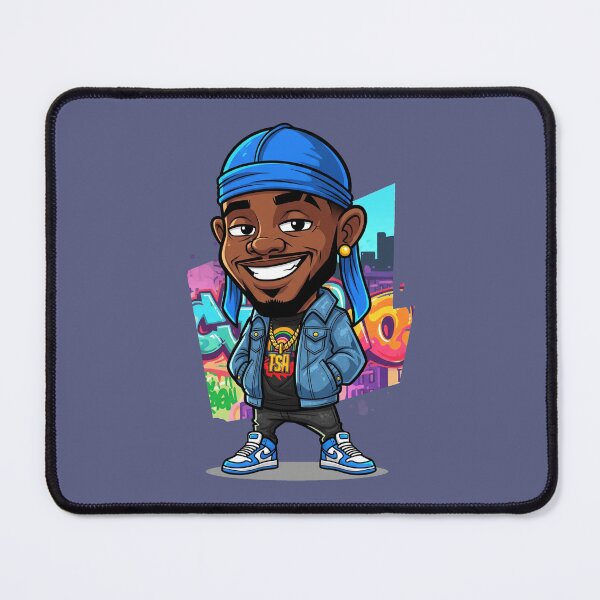 Item preview, Swaggy Cartoon Black Man with Durag - Urban Style Design designed and sold by Full Moon.