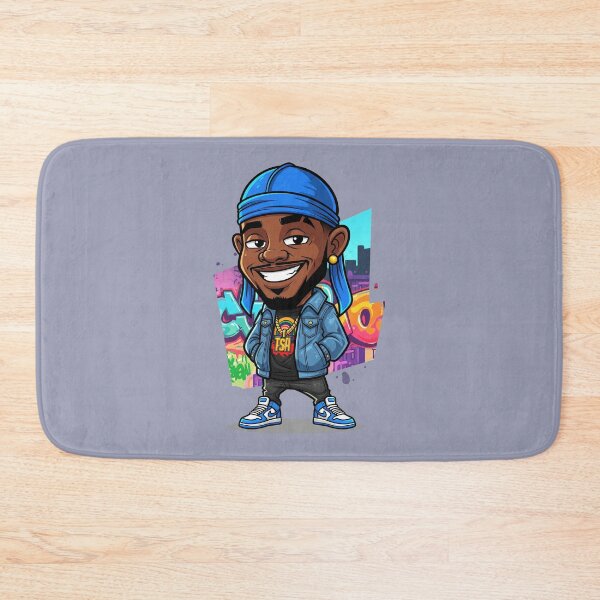 Item preview, Swaggy Cartoon Black Man with Durag - Urban Style Design designed and sold by Full Moon.