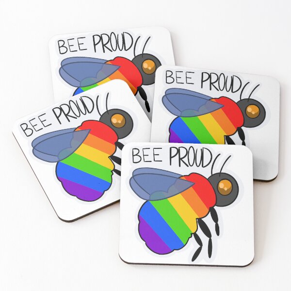 Item preview, Bee Proud (Rainbow Flag) designed and sold by FieryFoliage.
