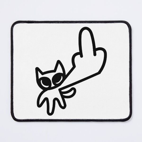 Item preview, Silly Cat middle finger designed and sold by Renlexd.
