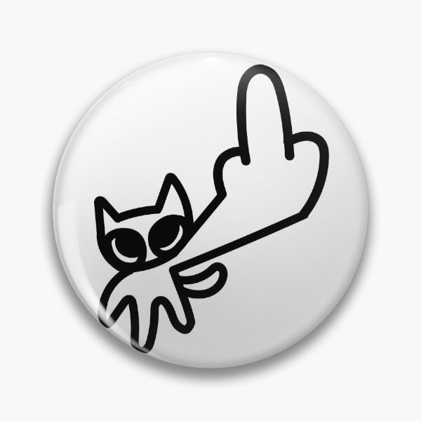 Item preview, Silly Cat middle finger designed and sold by Renlexd.