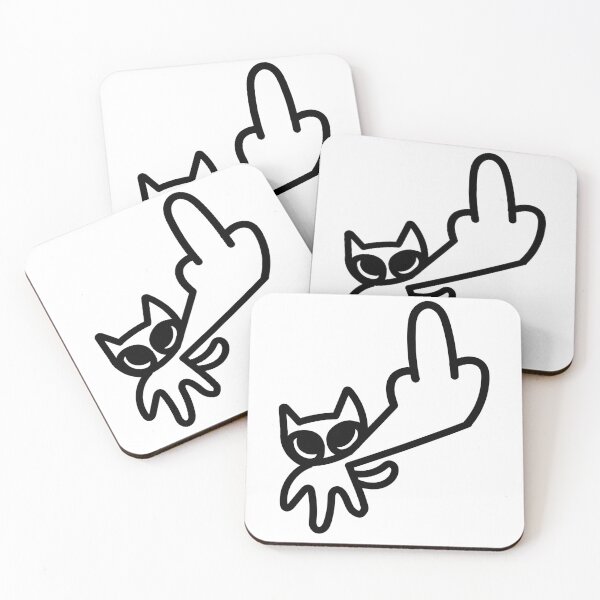 Item preview, Silly Cat middle finger designed and sold by Renlexd.