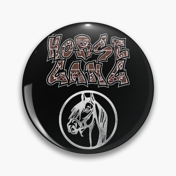 Item preview, Horse Gang: Horse Head Logo (Silver) designed and sold by Jessie Slamwhorella.