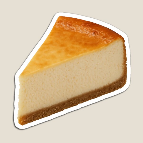 Item preview, Cheesecake Slice – Classic New York Style with Golden Top and Graham Crust designed and sold by JMT (Just Miscellaneous Things).