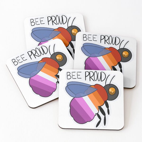 Item preview, Bee Proud (Lesbian Flag) designed and sold by FieryFoliage.