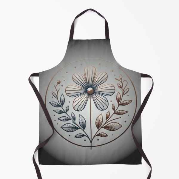 Item preview, Gold Line Art Flower: Sophisticated Floral Design in Bronze designed and sold by FantasyPearl.